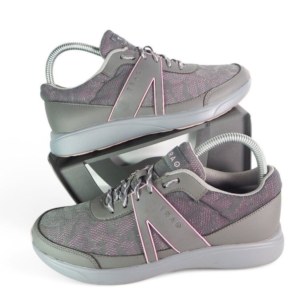 Alegria TRAQ Qarma Grey Chasm Sneakers Grey / Pink QAR-5022‎ Women's 7-7.5/37
